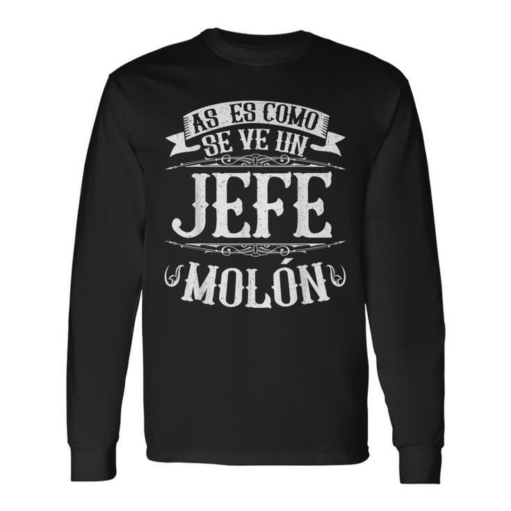 Jefe Molón Así Es Comoee Boss Divertido Oficina Camiseta de manga larga