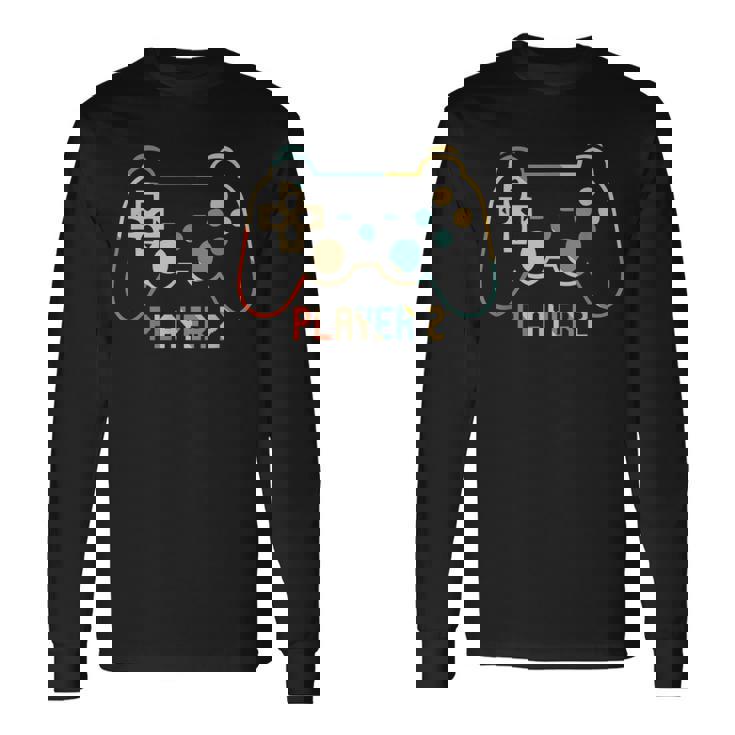 Jugador 1 Jugador 2 Pareja De Juegos A Juego Camiseta de manga larga