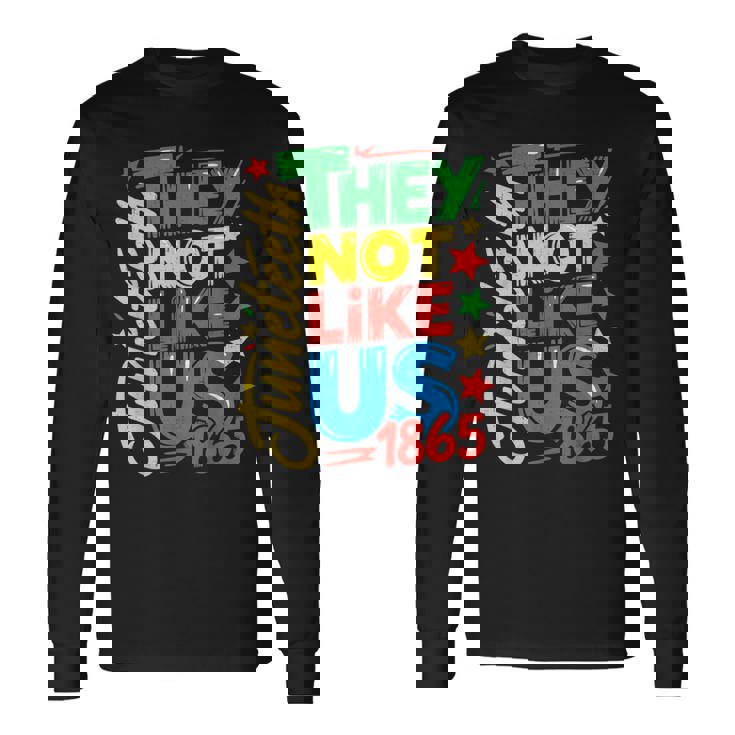Junenth 1865 Black History Month Black Lives Matter Men Long Sleeve T-Shirt