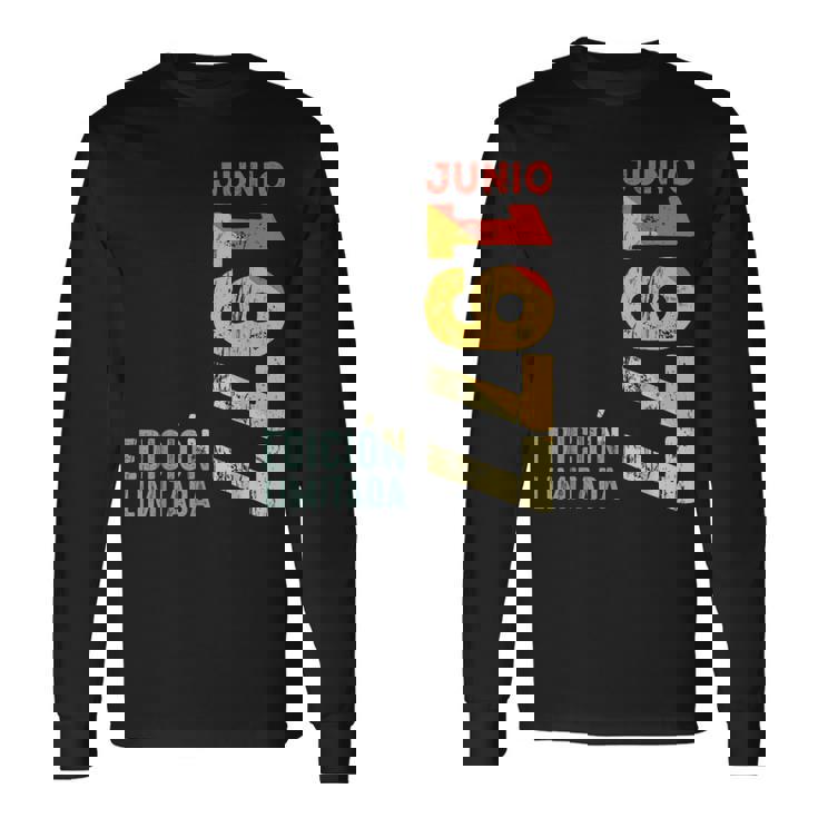 Junio 1977 Retro 1977 Año 1977Intage 1977 Desde 1977 Camiseta de manga larga