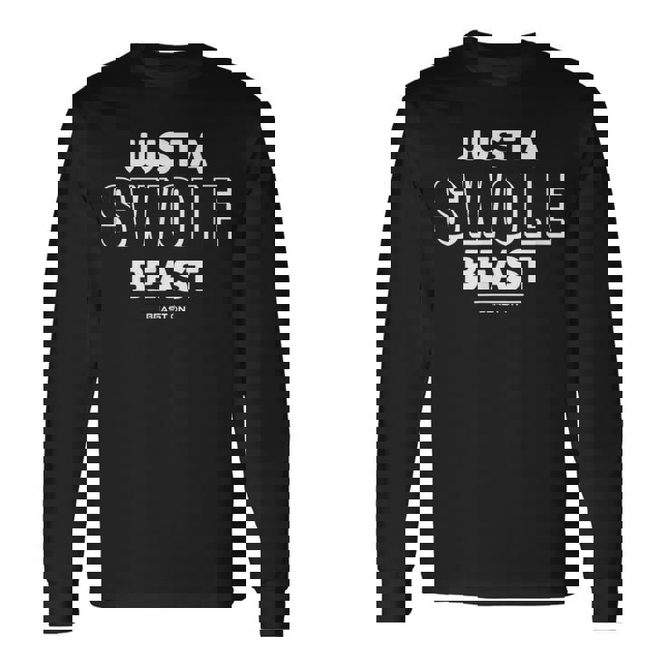 Just Awole Beast トレーニング フィットネス モチベーション ジム 格言 長袖Tシャツ