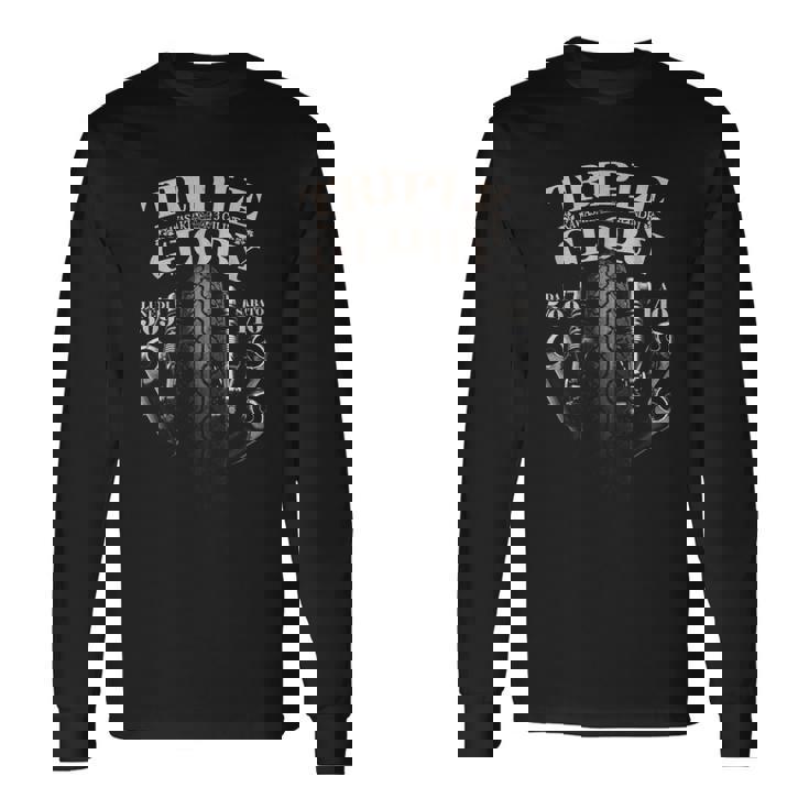 Kawasaki トリプルクラシックバイカーtシャツ 長袖Tシャツ