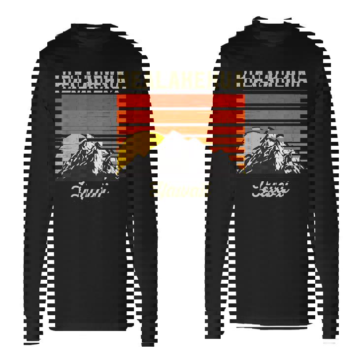 Kealakekua ハワイ レトロ ハワイアンアイランド 長袖Tシャツ