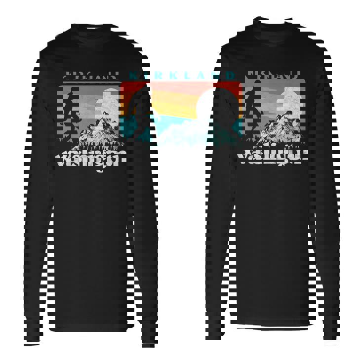 Kirkland Washington Retro 80S Bigfoot 長袖Tシャツ
