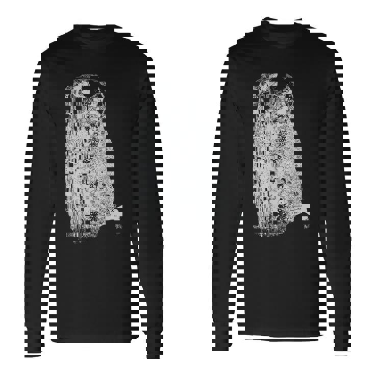 The Kiss グスタフ・クリムト クラシック アールヌーボー グラフィック Freedom 長袖Tシャツ