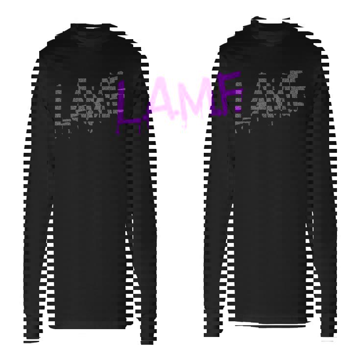 LAMF ラムパンクロックレトロデビーファンタイムサマーキャンプ 長袖Tシャツ