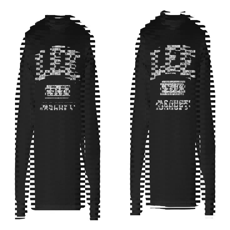 Lee Massachusetts Ma ビンテージ スポーツ 確立されたデザイン 長袖Tシャツ
