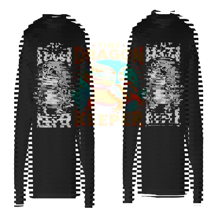 Leopard Gecko Crested Lizard Reptiles Lovers 長袖Tシャツ