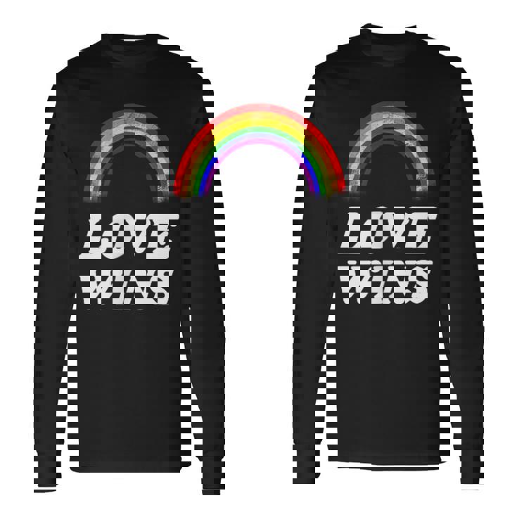 Lgbt フラッグ プライド ポケット レインボー Love Wins パーティー レインボー 長袖Tシャツ
