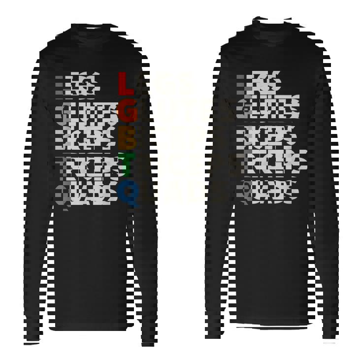 Lgbtq ラッツ 大臀筋 上腕二頭筋 上腕三頭筋 大腿四頭筋 ジム リフティングウェイト 長袖Tシャツ