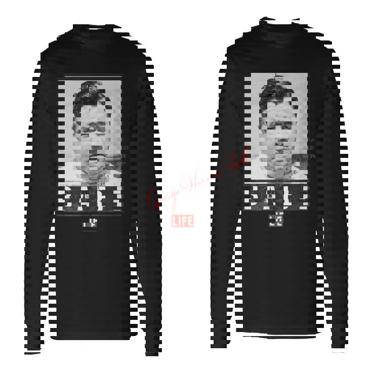 Life Picture Collection _ ベーブ ルース2 _ 野球 長袖Tシャツ