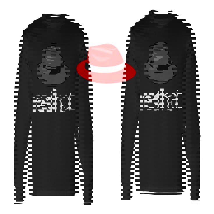 Linuxレッドハット愛好家tシャツペンギンタックスオープンソースos 長袖Tシャツ