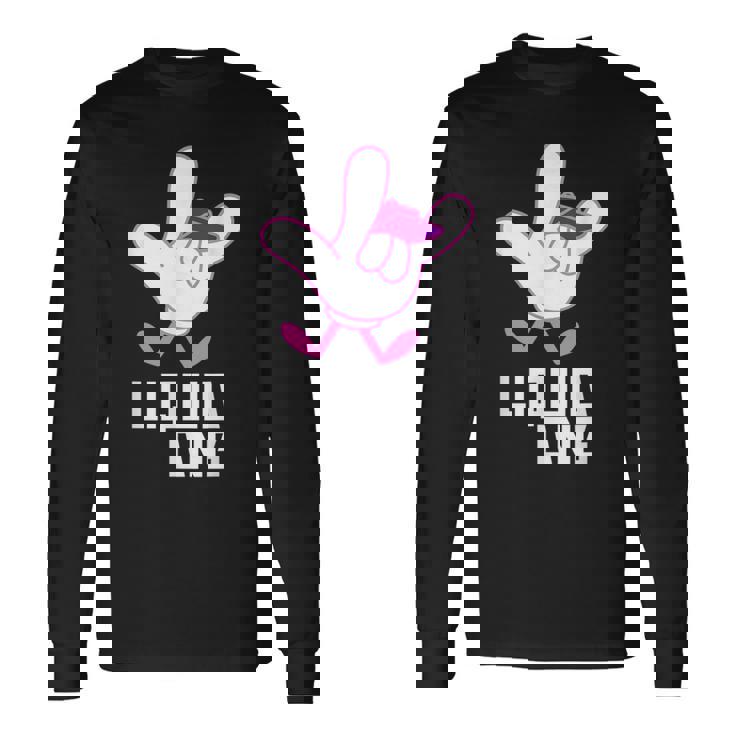 Liquid Dnb Junglist Edm ドラムとバス 長袖Tシャツ