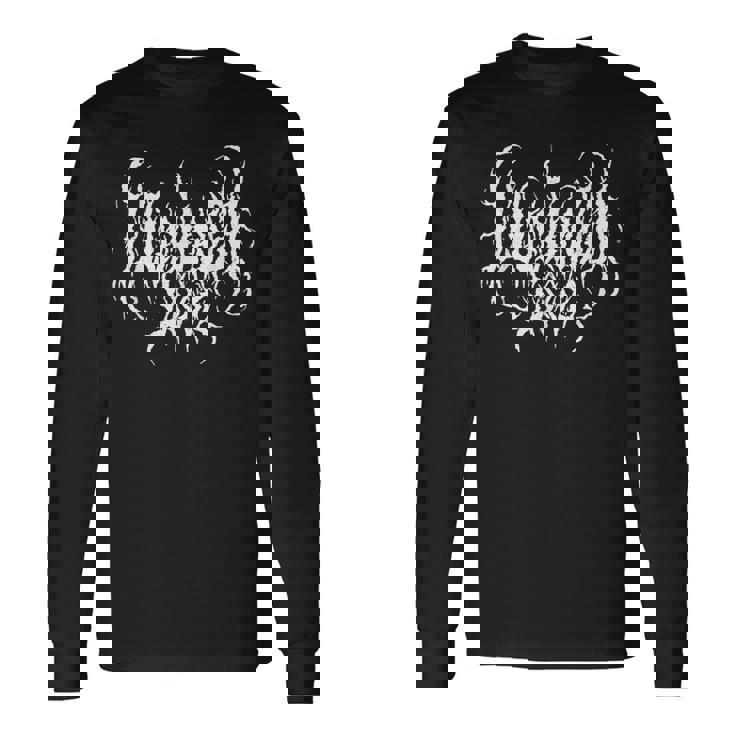 Live Life Laugh Love デスメタルスタイル 長袖Tシャツ