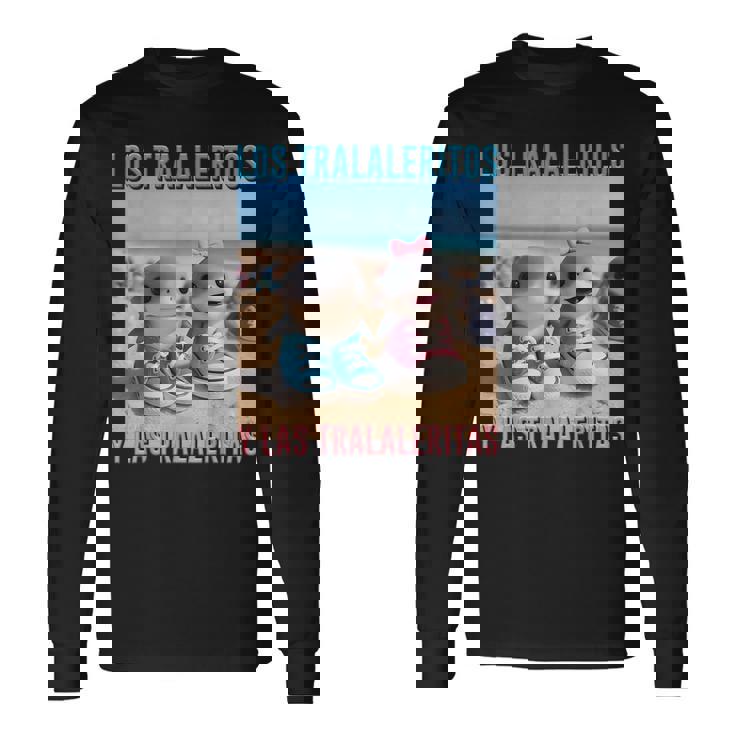 Los Traleritos Y Las Traleritas イタリアのブレインロットモンスター 長袖Tシャツ