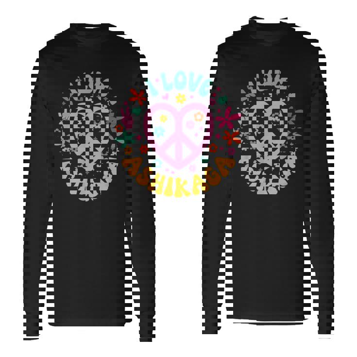 I Love Ashikaga 足利大好き 長袖Tシャツ