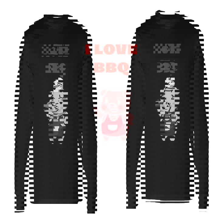 I Love Bbq グリル & スモーカー 長袖Tシャツ