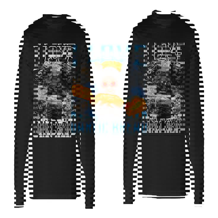 I Love Garlic Bread 長袖Tシャツ