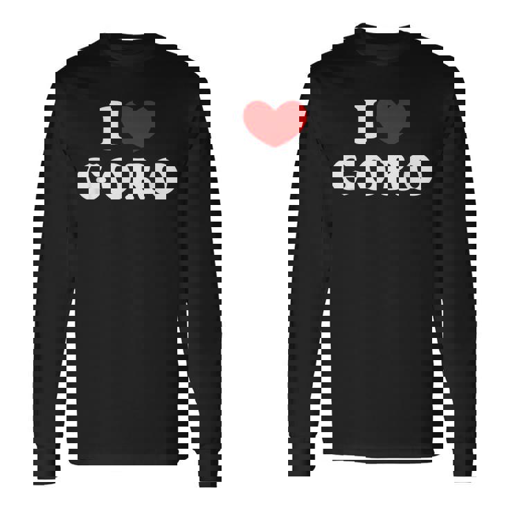 I Love Goro 私は愛する Goro 長袖Tシャツ