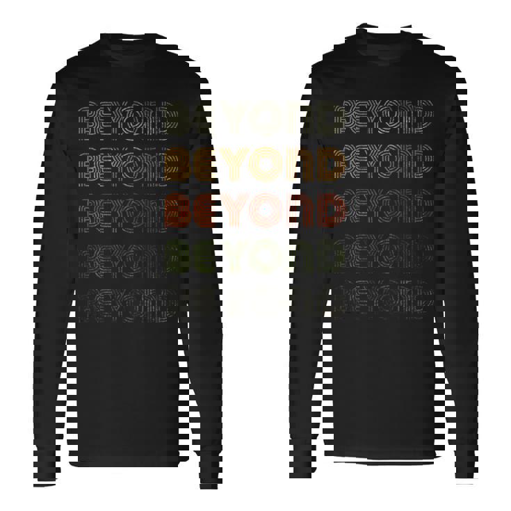 Love Heart Beyond グランジ ビンテージスタイル ブラック ビヨンド 長袖Tシャツ