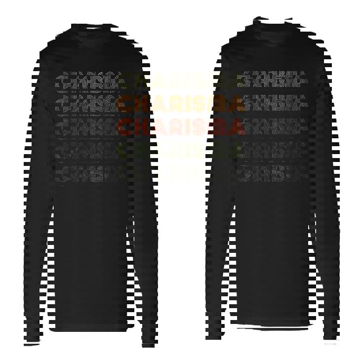 Love Heart Charisma グランジ ビンテージスタイル ブラック カリスマ 長袖Tシャツ