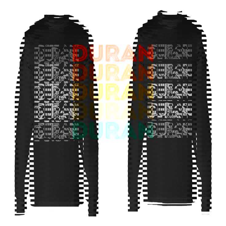 Love Heart Duran ヴィンテージスタイル ブラック デュラン 長袖Tシャツ