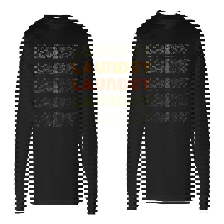 Love Heart Laundry Grunge ビンテージスタイル ブラック ランドリー 長袖Tシャツ