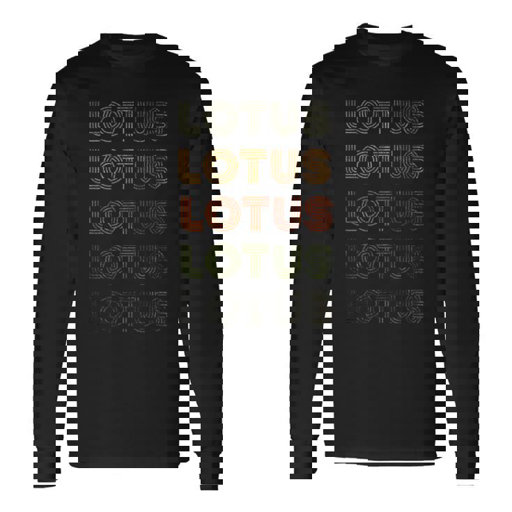 Love Heart Lotus グランジ ビンテージスタイル ブラックロータス 長袖Tシャツ