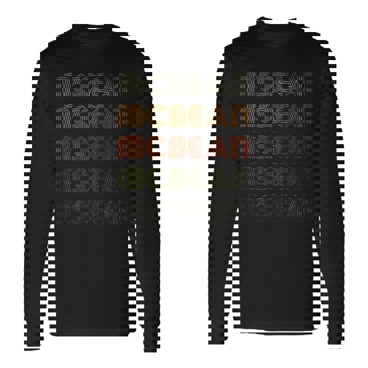 Love Heart Mcbean グランジ ビンテージスタイル ブラック マクビーン 長袖Tシャツ