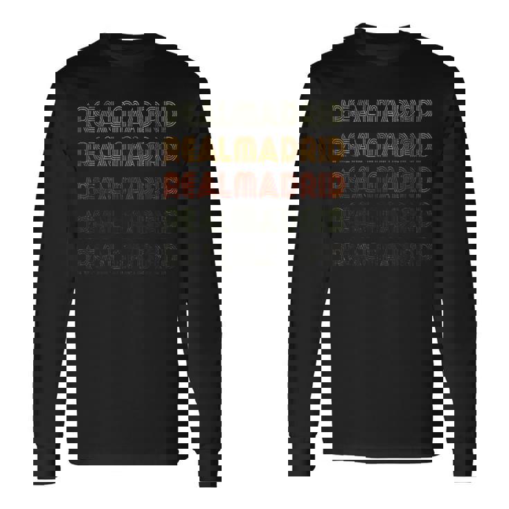 Love Heart Realmadrid グランジ ヴィンテージ ブラック レアルマドリード 長袖Tシャツ