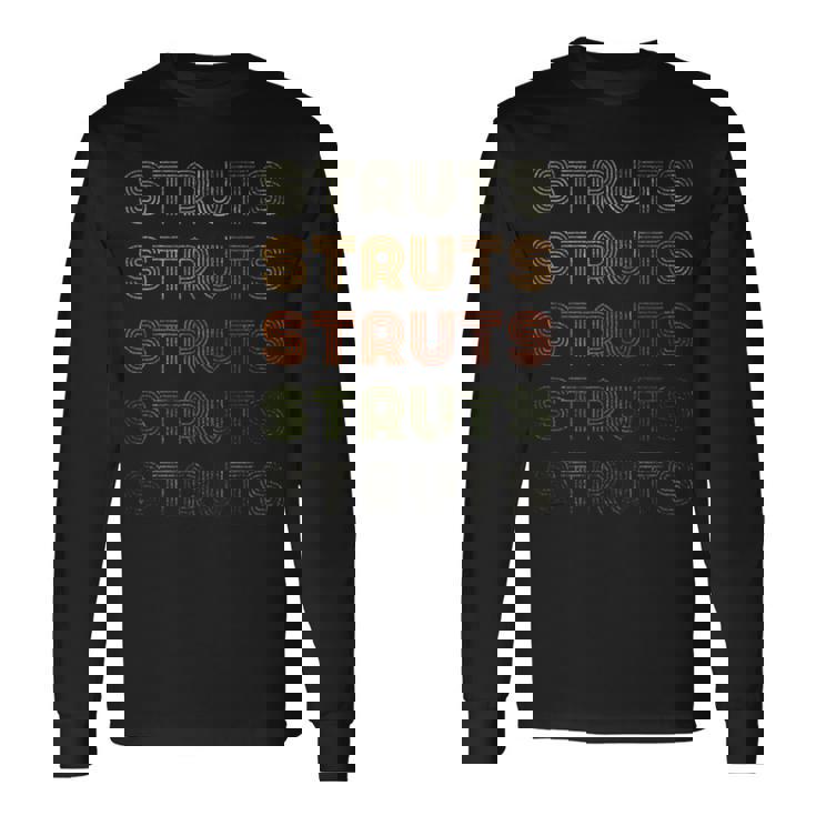 Love Hearttruts グランジ ビンテージスタイル ブラック ストラット 長袖Tシャツ ギフトのアイデア