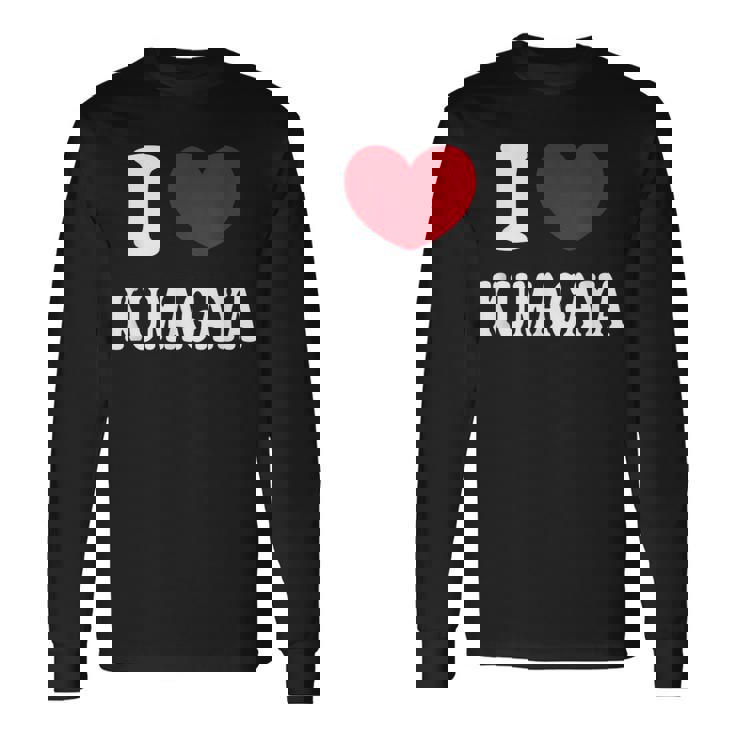 I Love Kumagaya 熊谷大好き 長袖Tシャツ