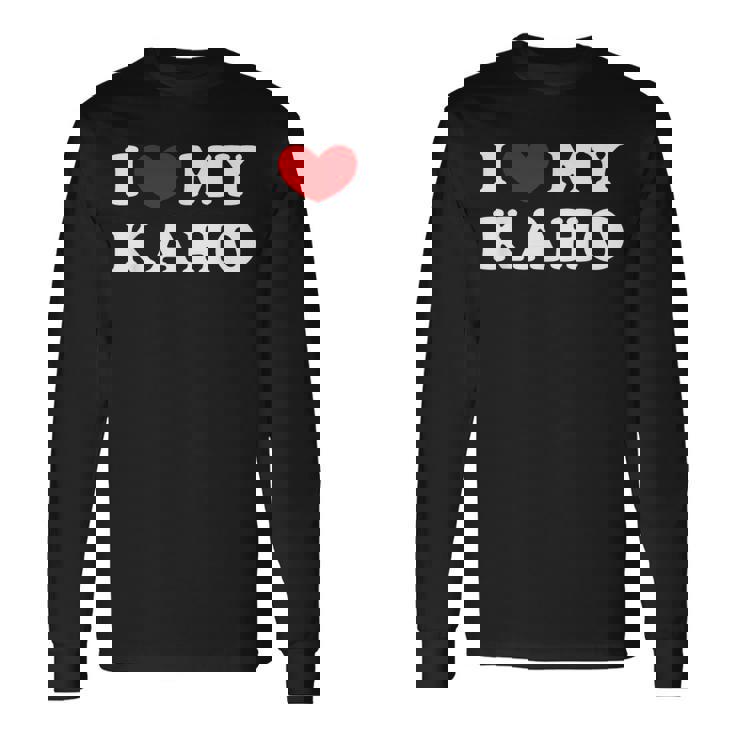 I Love My Kaho カホ大好き 長袖Tシャツ