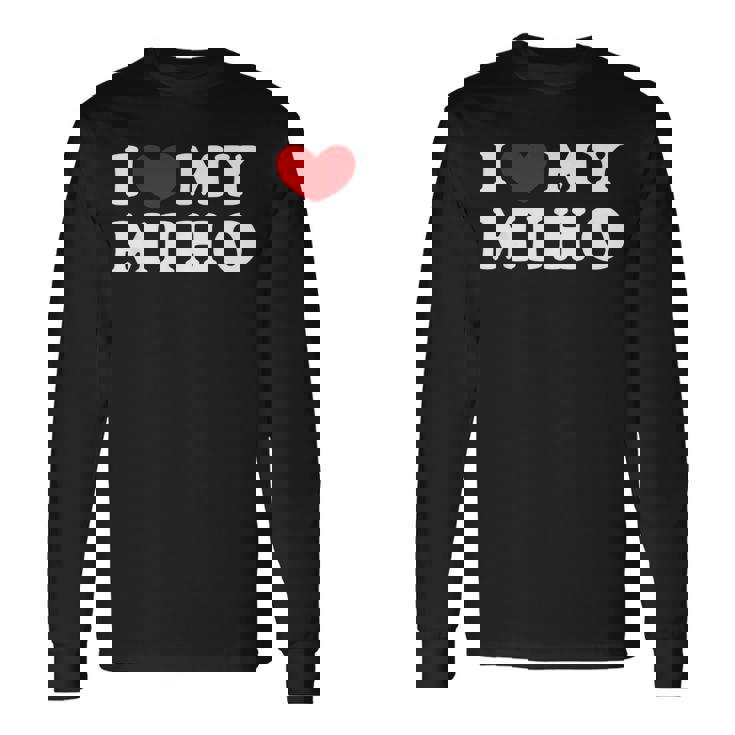 I Love My Miho みほが大好き 長袖Tシャツ