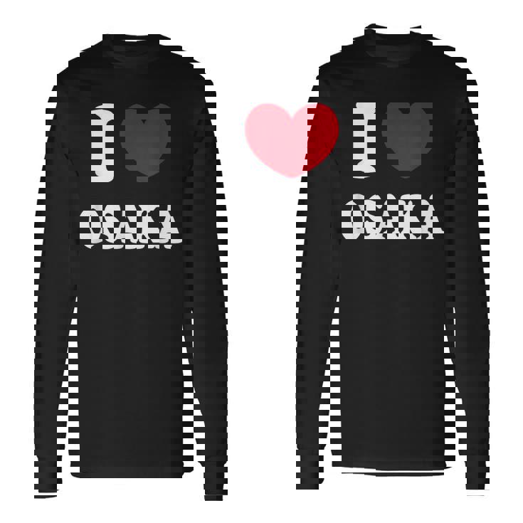 I Love Osaka アイ・ラブ大阪 長袖Tシャツ