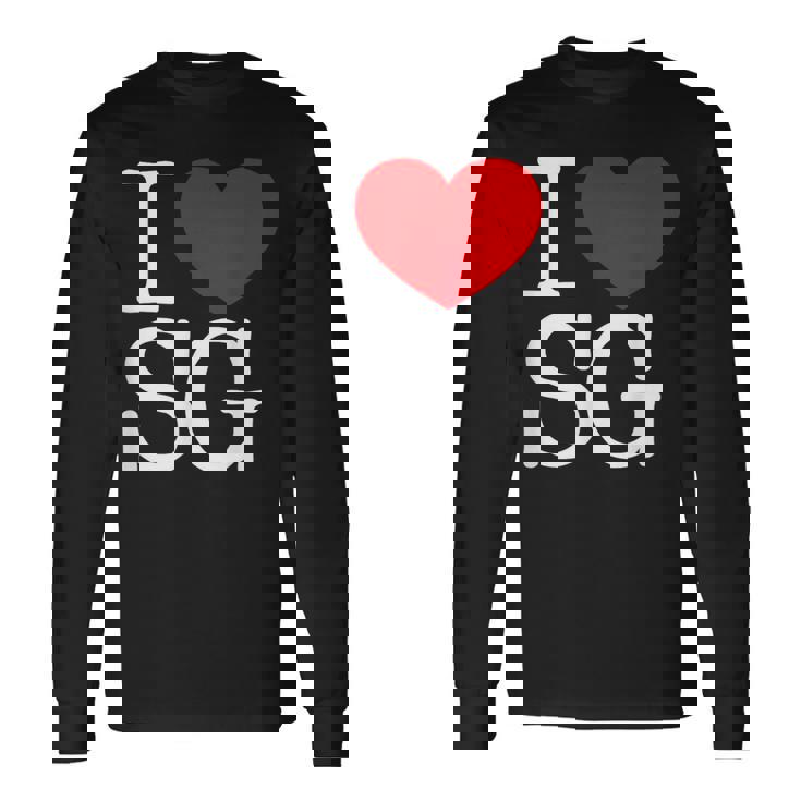 I Love ハートg 長袖Tシャツ ギフトのアイデア