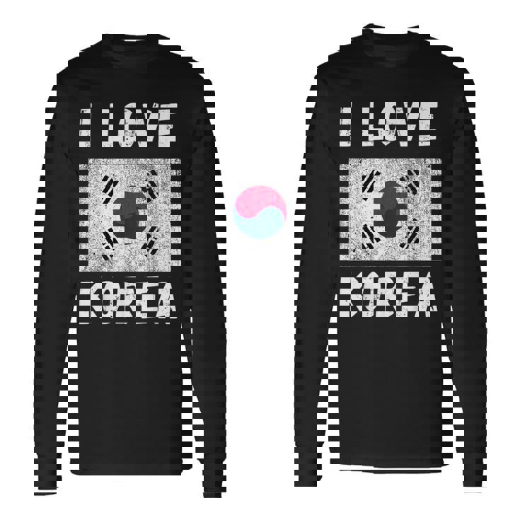 I Love 韓国 韓国 家族 旅行 お土産 長袖Tシャツ ギフトのアイデア