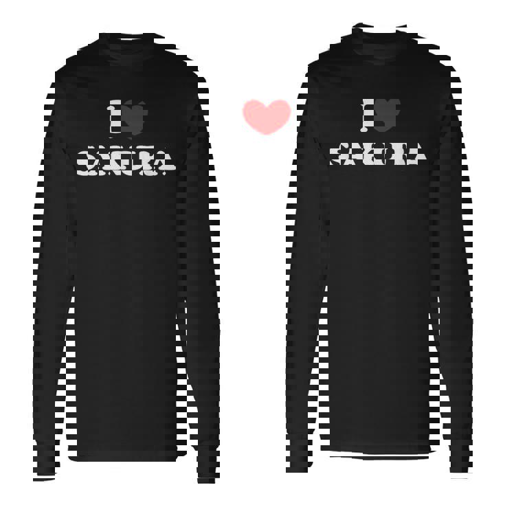 I Loveakura 私は愛するakura 長袖Tシャツ