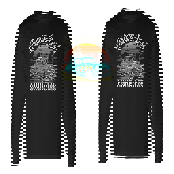 Lowrider Chicano Oldies カーデザイン クール クラシックカー 長袖Tシャツ