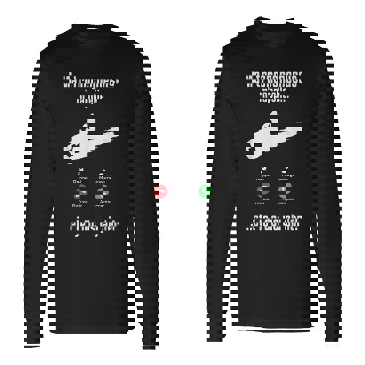 M'appelle チェーンソー ランバージャック&林業チェーンソー 長袖Tシャツ
