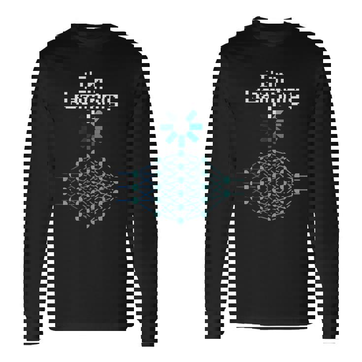 Machine Deep Learning ニューラルネットワークデータサイエンスtシャツ 長袖Tシャツ