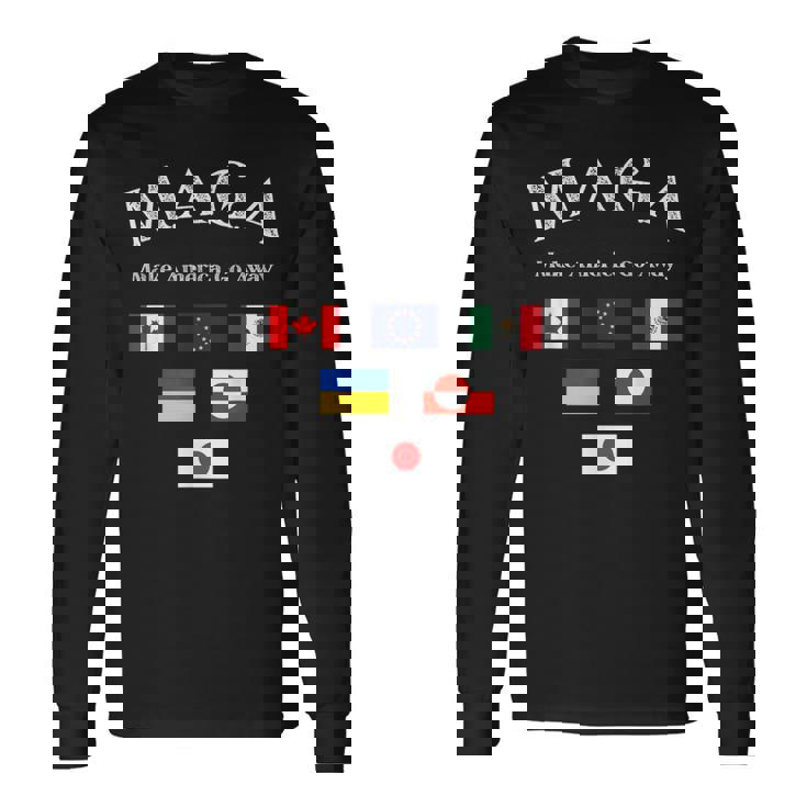 MAGA Make America Go Away 長袖Tシャツ