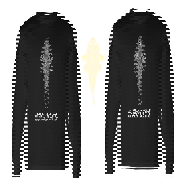 Magochi マゴチ 白身魚 魚好き 願掛け 釣り好き 海釣り 趣味 おもしろ 寿司ネタ 趣味釣り 船釣り 釣り 長袖Tシャツ