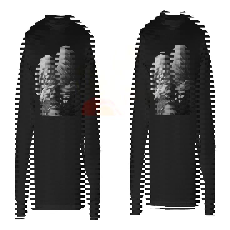 Magritteによるthe Lovers Painting 長袖Tシャツ