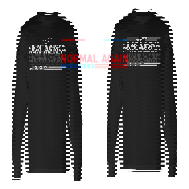 Make America Normal Again 2024 プレジデンシャル 長袖Tシャツ