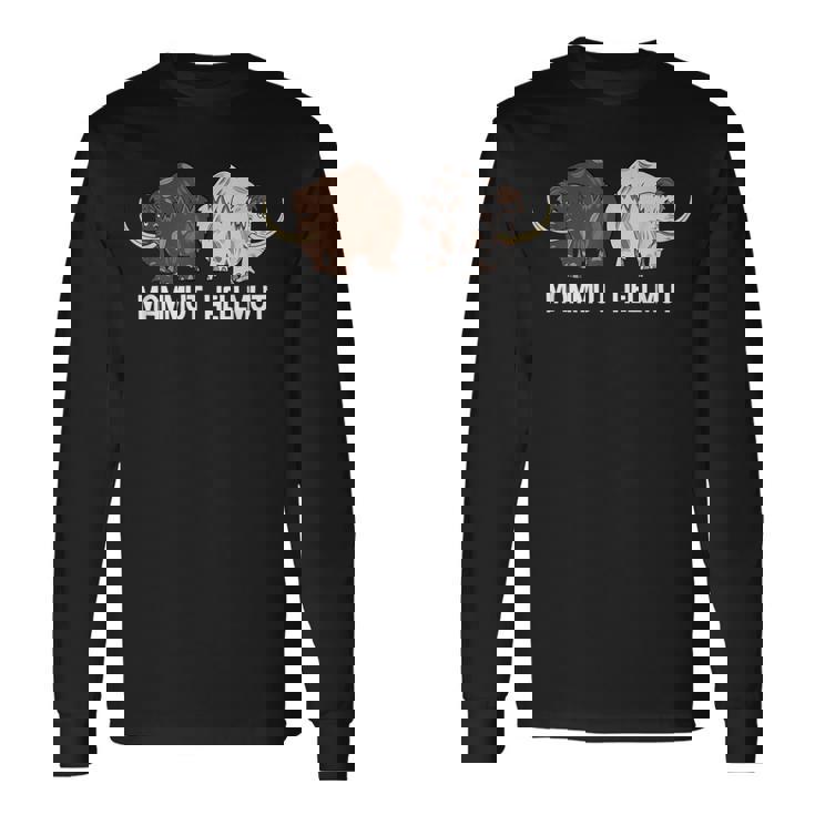 Mammut ヘルムート 石器時代 象 恐竜種 恐竜 長袖Tシャツ