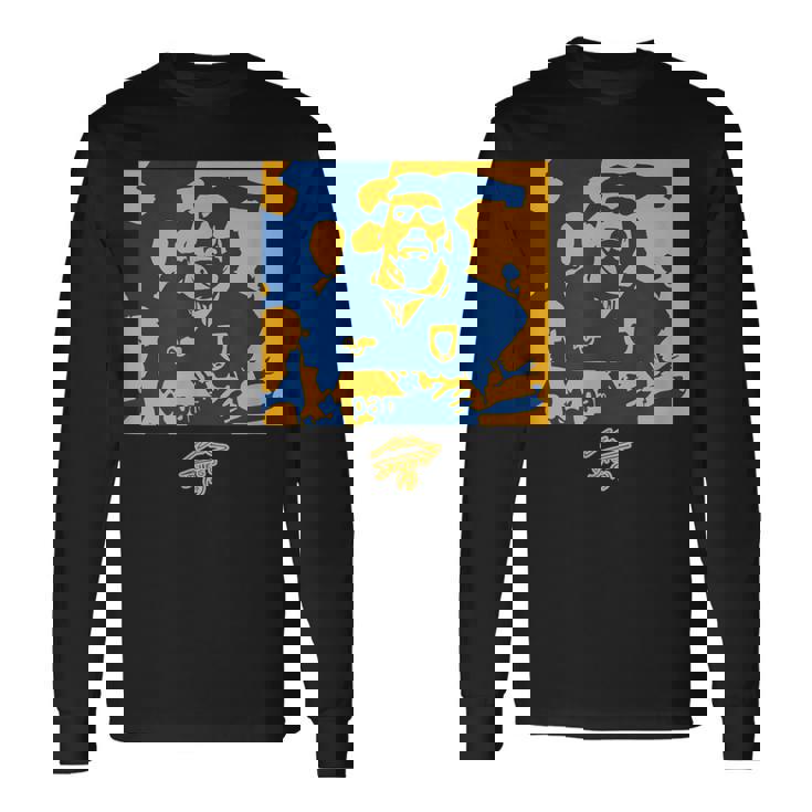 Maradona Boca 1995 ペイント 長袖Tシャツ