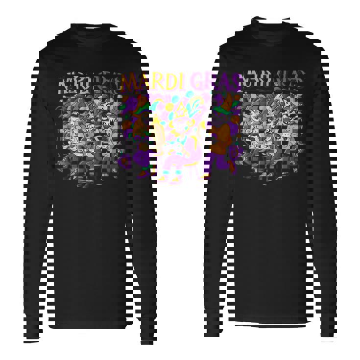 Mardi Gras ビデオゲームコントローラー シェア スチームフレンズ 長袖Tシャツ