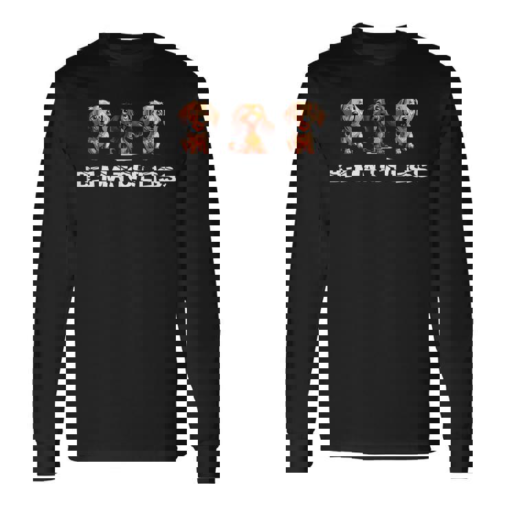 Be Matchless ファニー・ダックスフンド 長袖Tシャツ