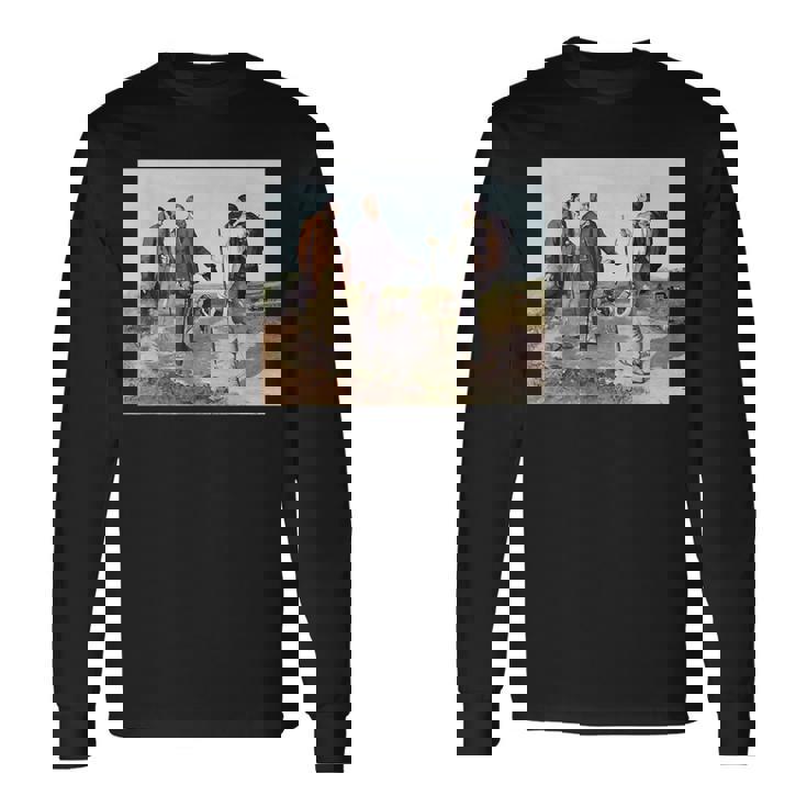 The Meeting Bonjour Monsieur Courbet ギュスターヴ・クールベ作 長袖Tシャツ ギフトのアイデア